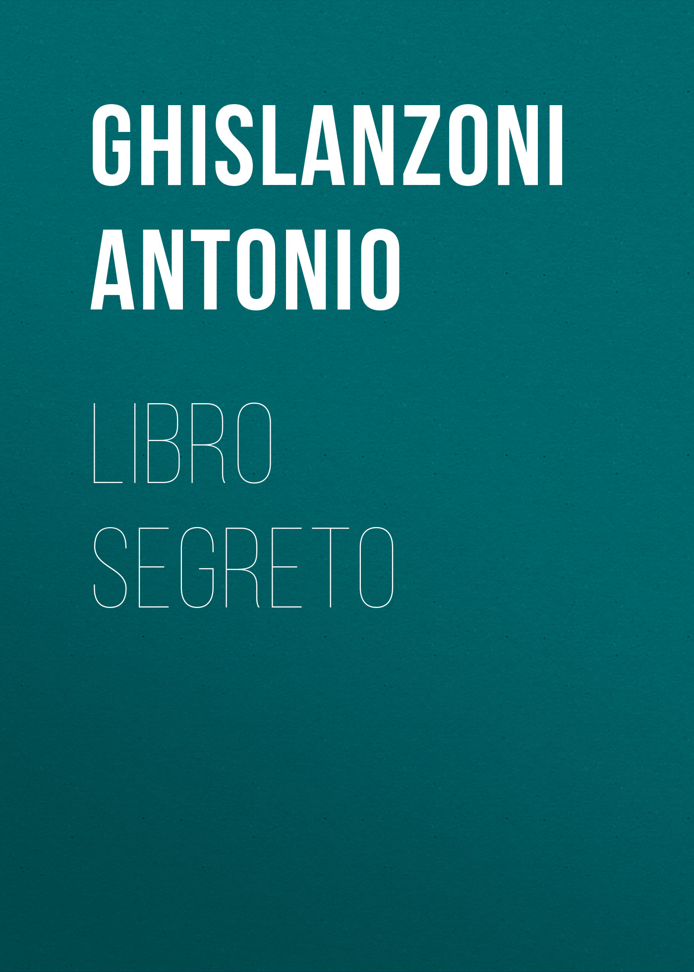 Обложка книги «Libro segreto»