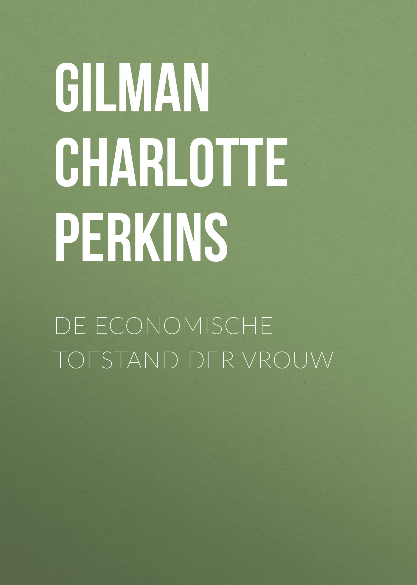 Обложка книги «De economische toestand der vrouw»