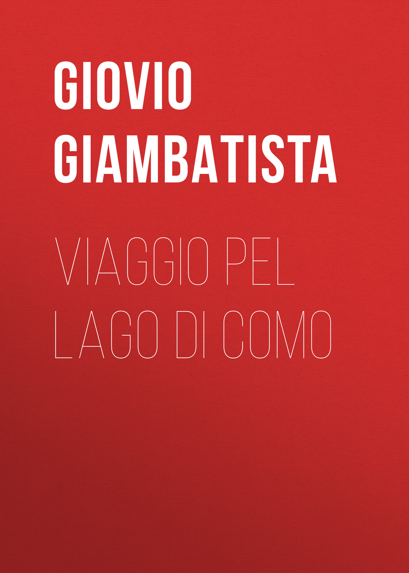Обложка книги «Viaggio pel lago di Como»