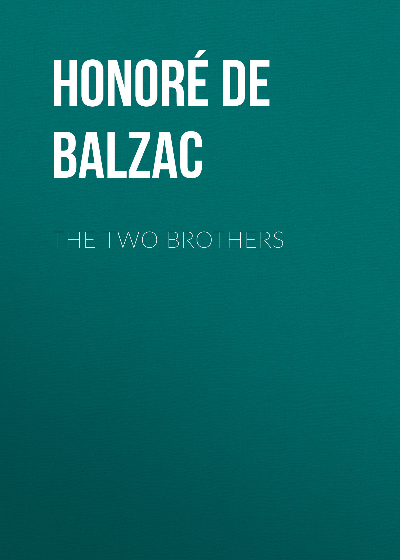 Обложка книги «The Two Brothers»
