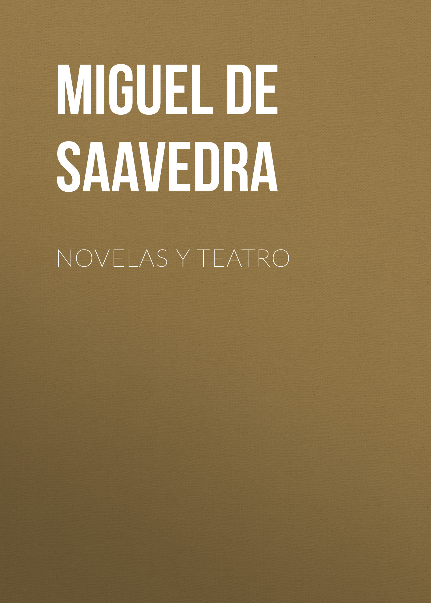Обложка книги «Novelas y teatro»