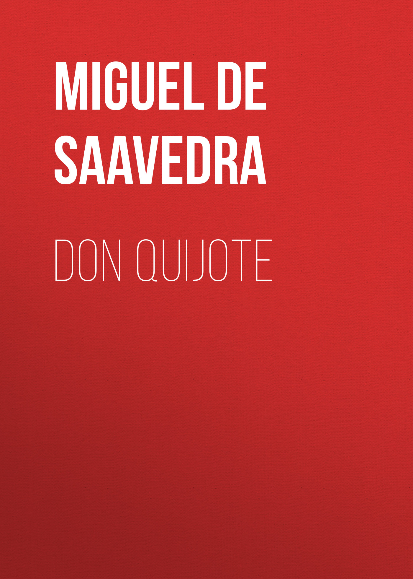 Обложка книги «Don Quijote»