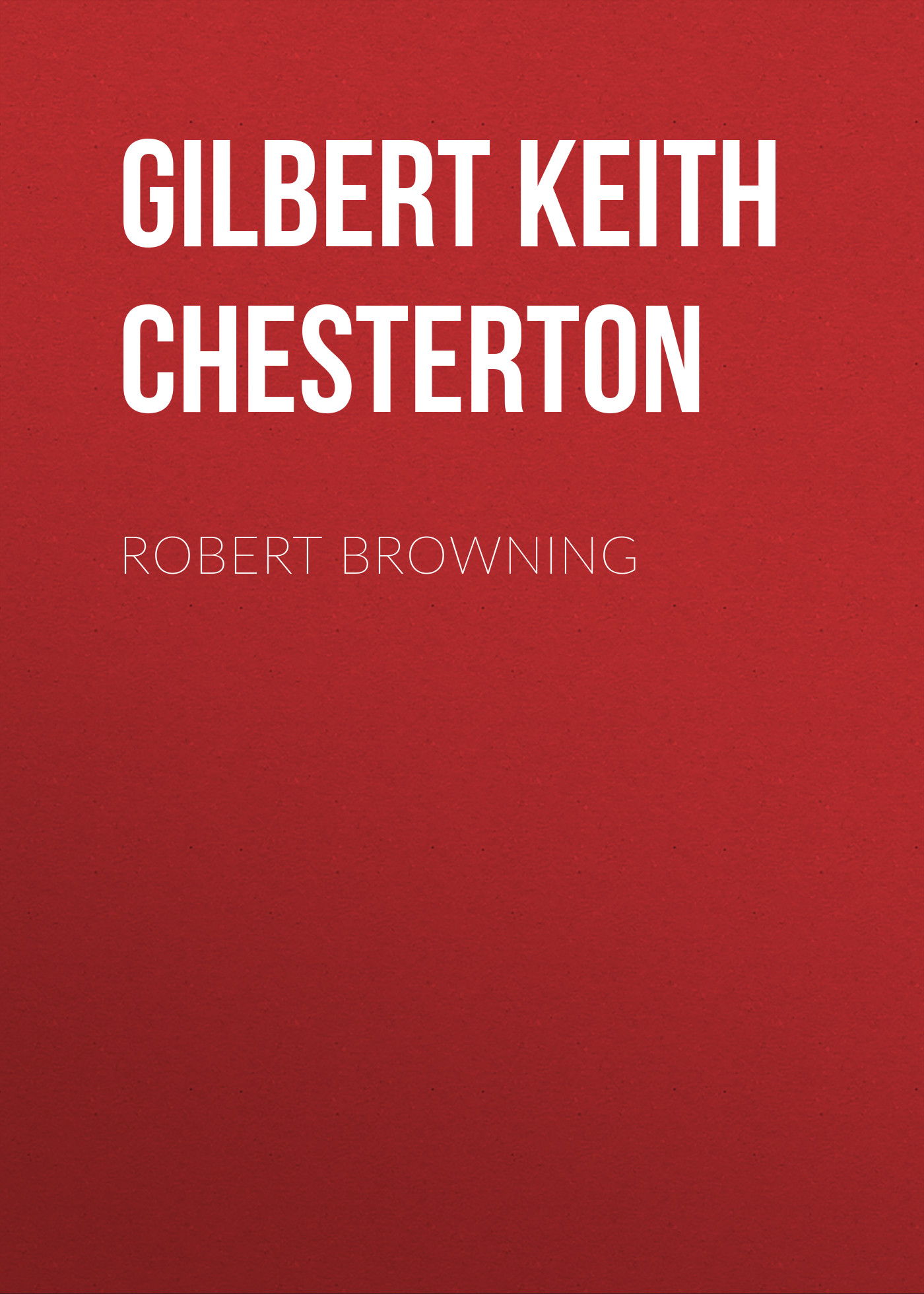 Обложка книги «Robert Browning»