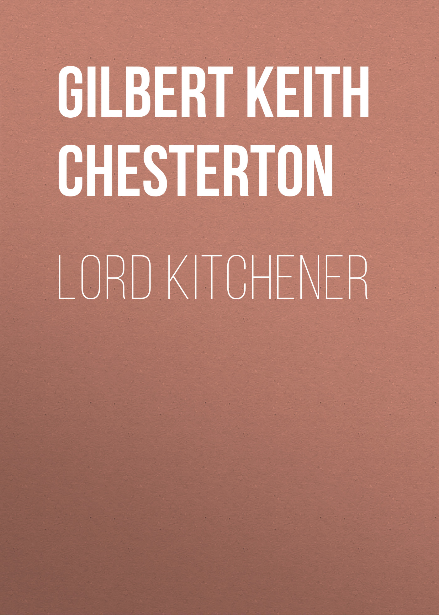 Обложка книги «Lord Kitchener»