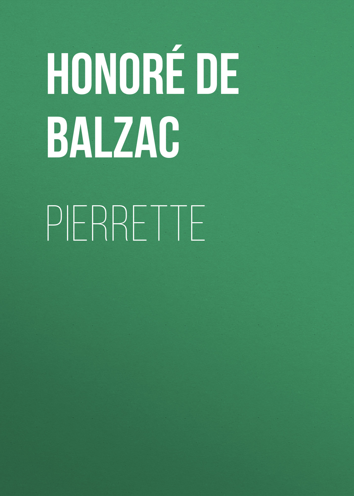 Обложка книги «Pierrette»