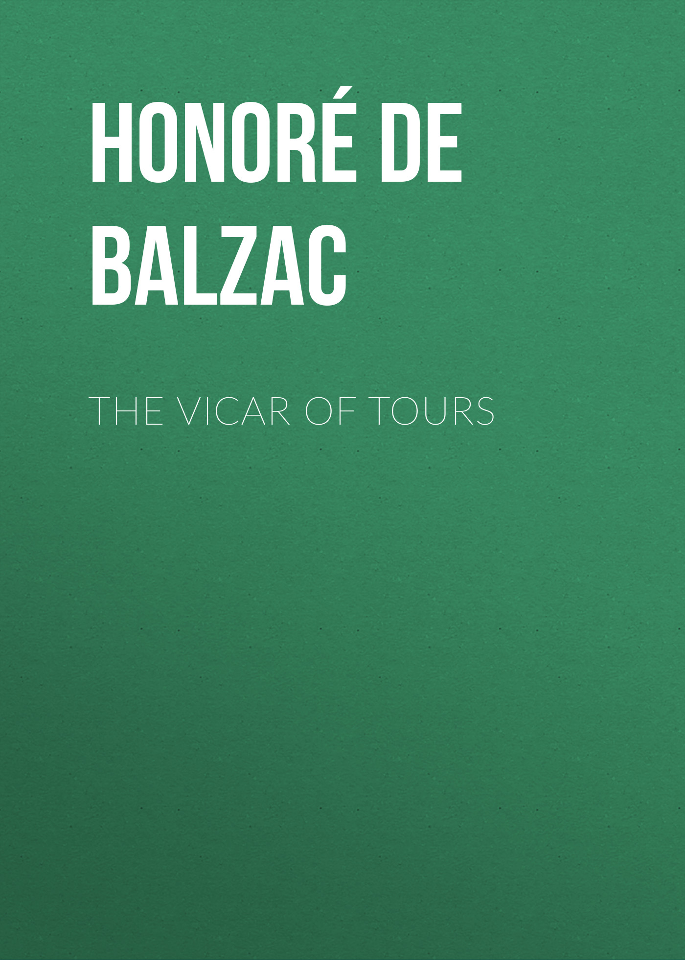 Обложка книги «The Vicar of Tours»