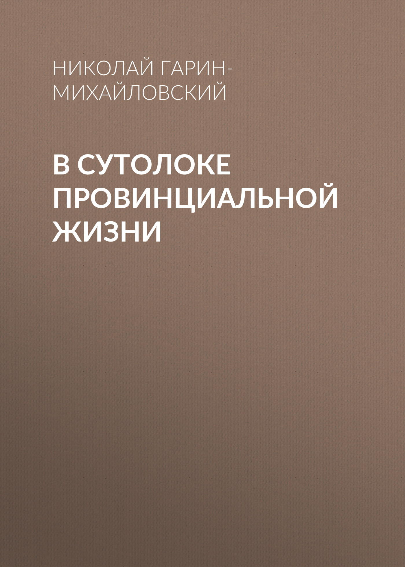 Обложка книги «В сутолоке провинциальной жизни»