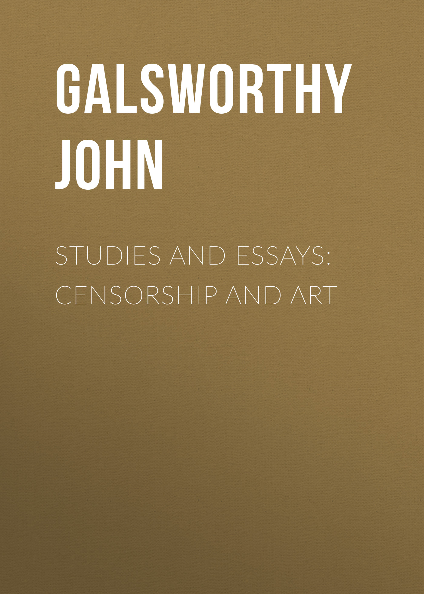 Обложка книги «Studies and Essays: Censorship and Art»