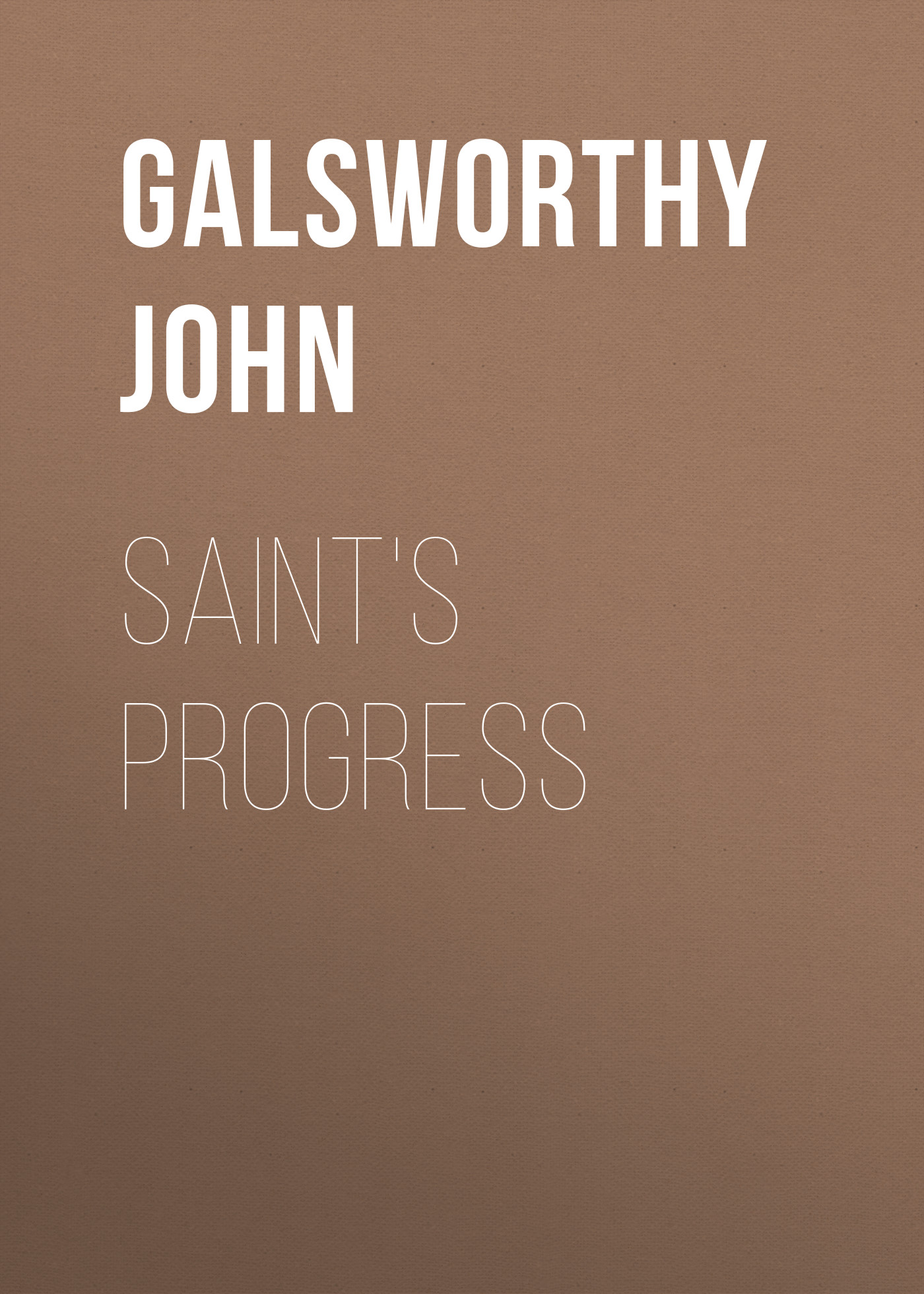 Обложка книги «Saint's Progress»