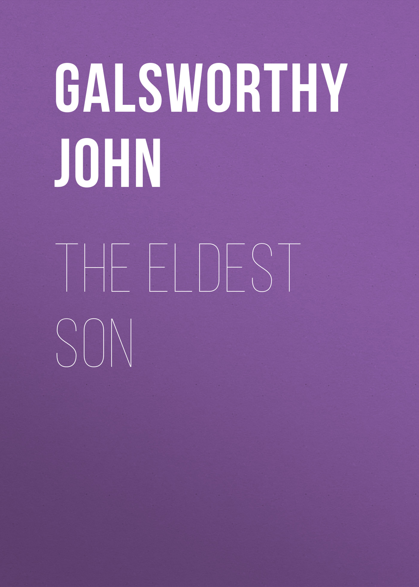 Обложка книги «The Eldest Son»