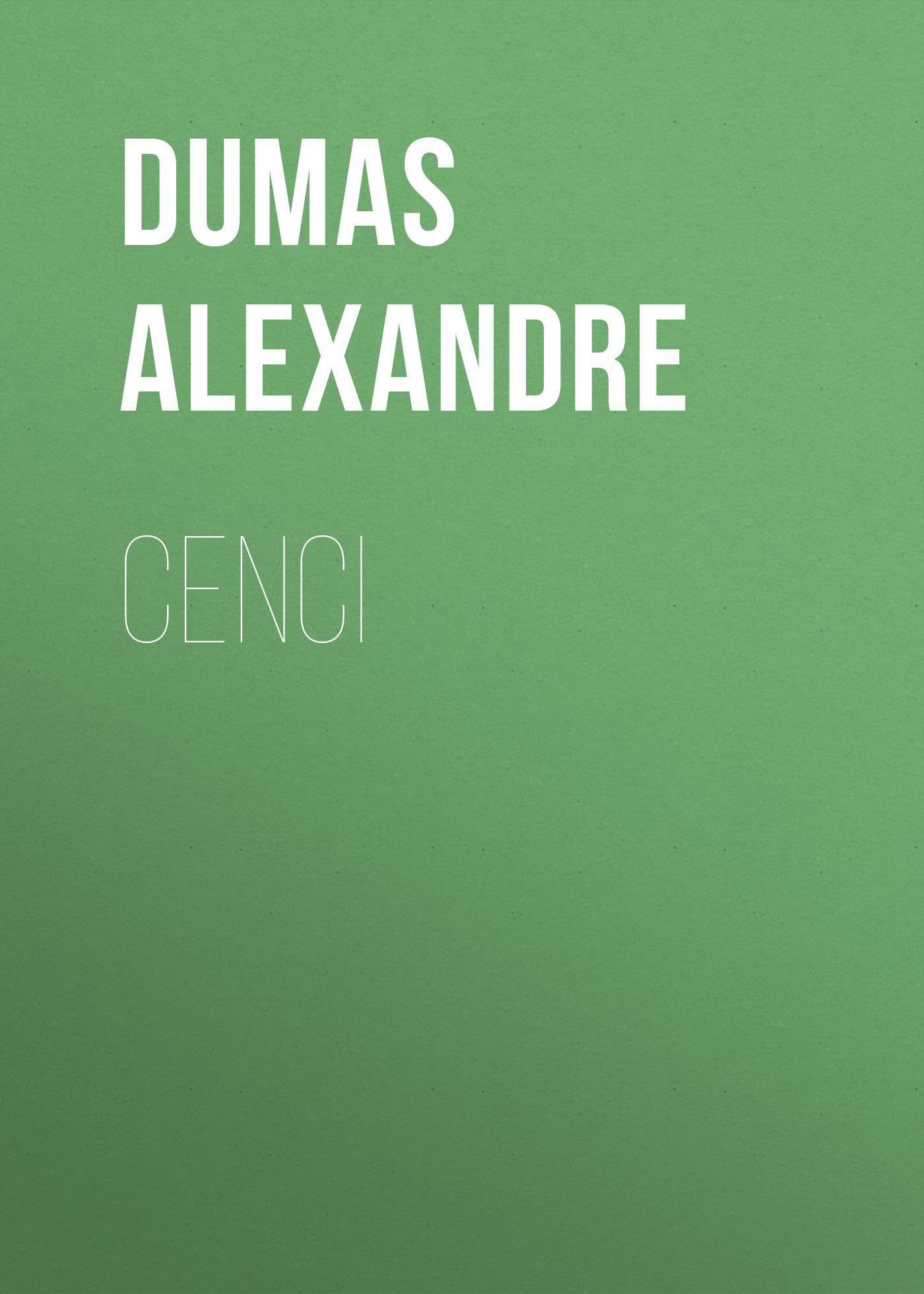 Обложка книги «Cenci»