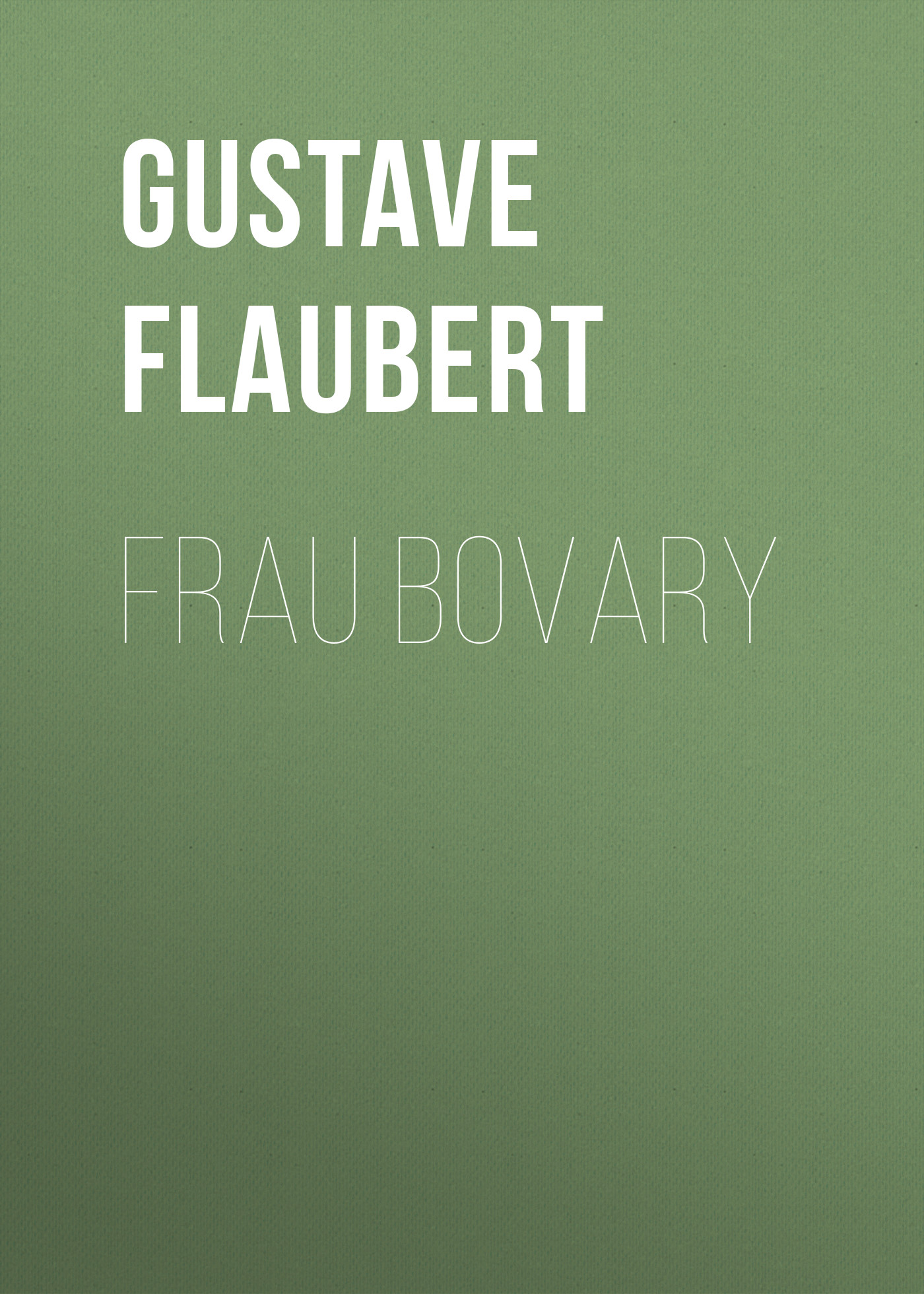 Обложка книги «Frau Bovary»