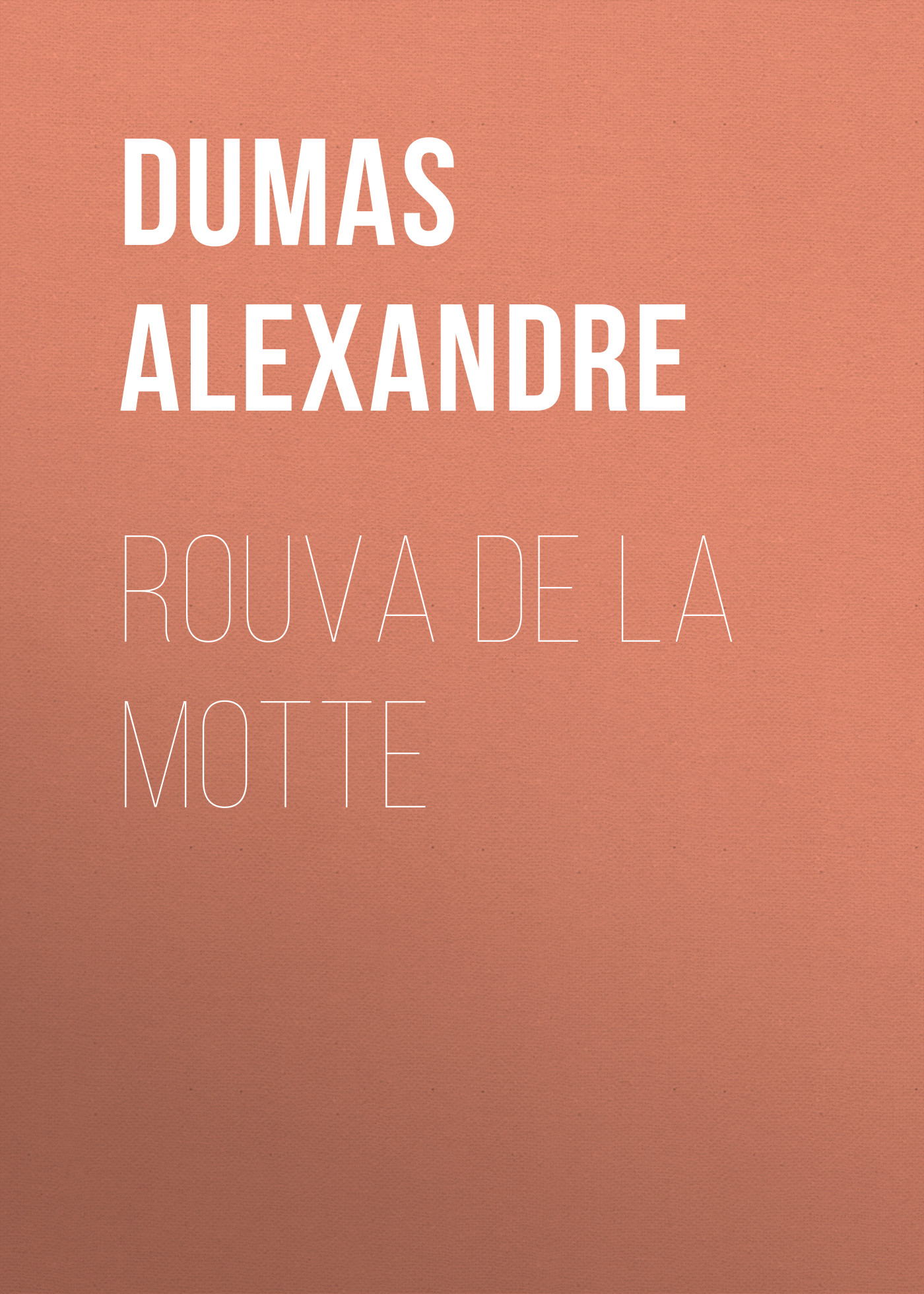 Обложка книги «Rouva de la Motte»