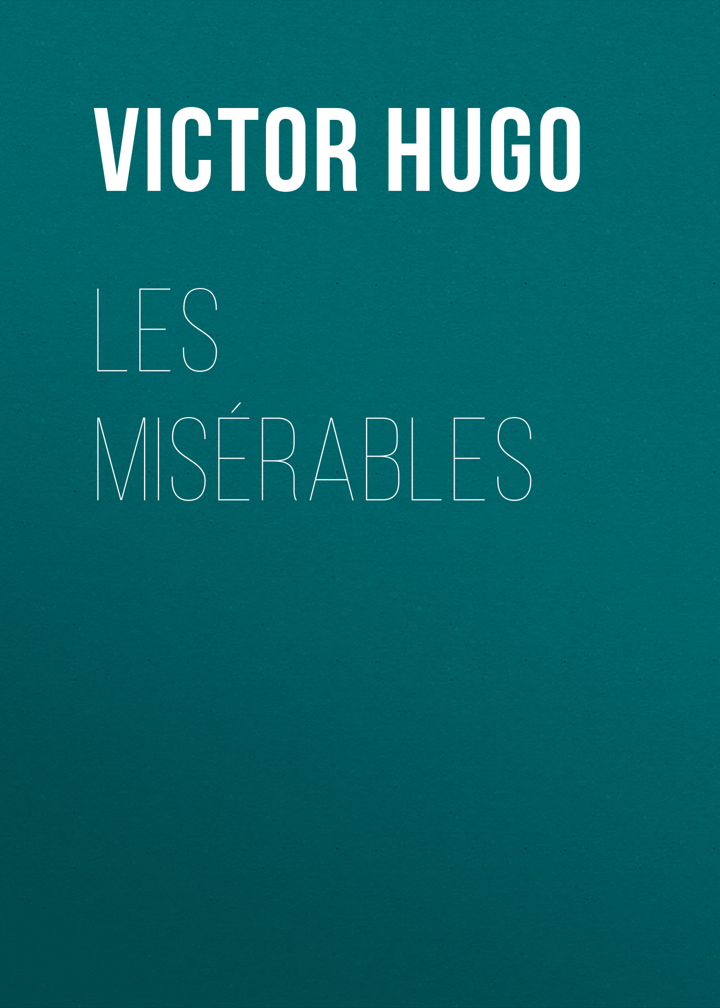 Обложка книги «Les Misérables»