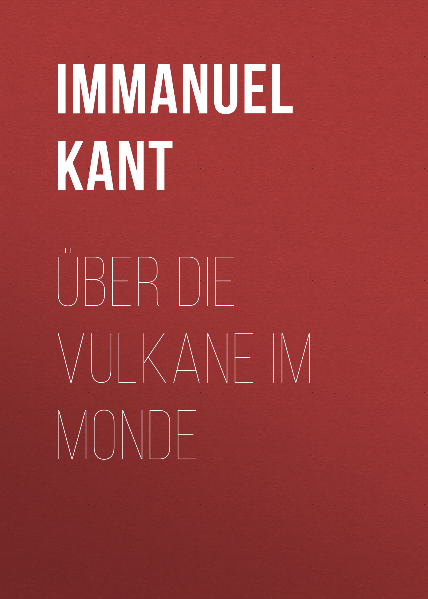 Обложка книги «Über die Vulkane im Monde»