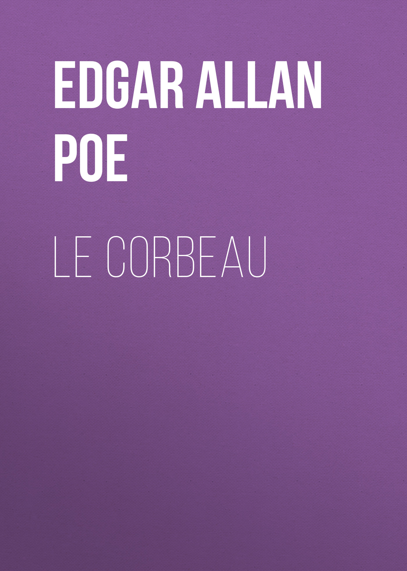 Обложка книги «Le Corbeau»