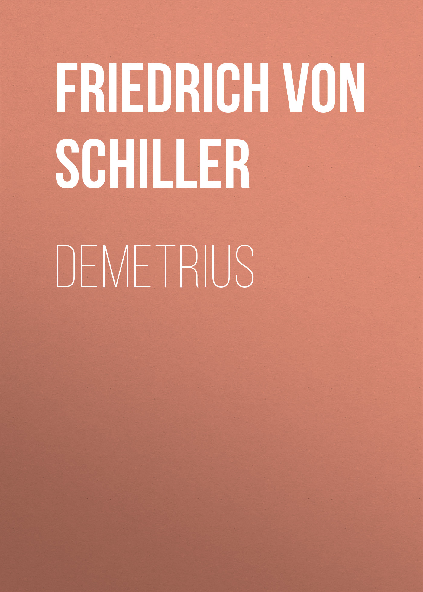 Обложка книги «Demetrius»