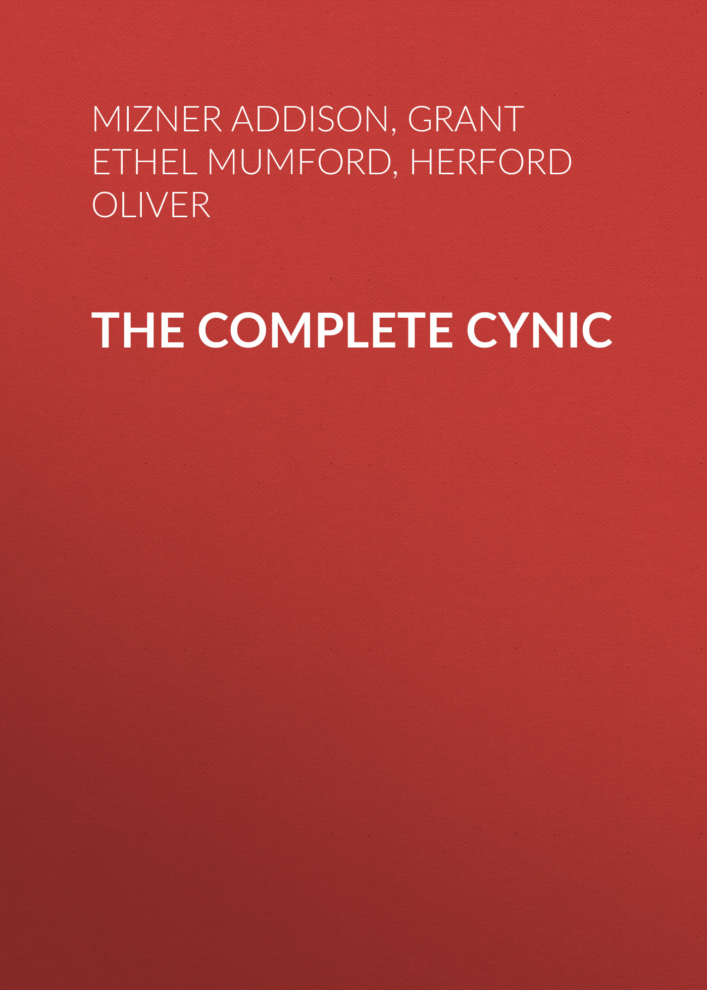 Обложка книги «The Complete Cynic»