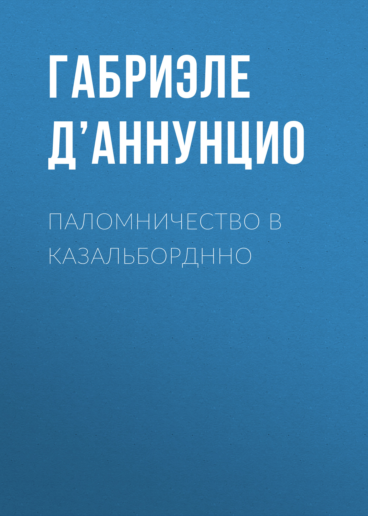 Обложка книги «Паломничество в Казальборднно»