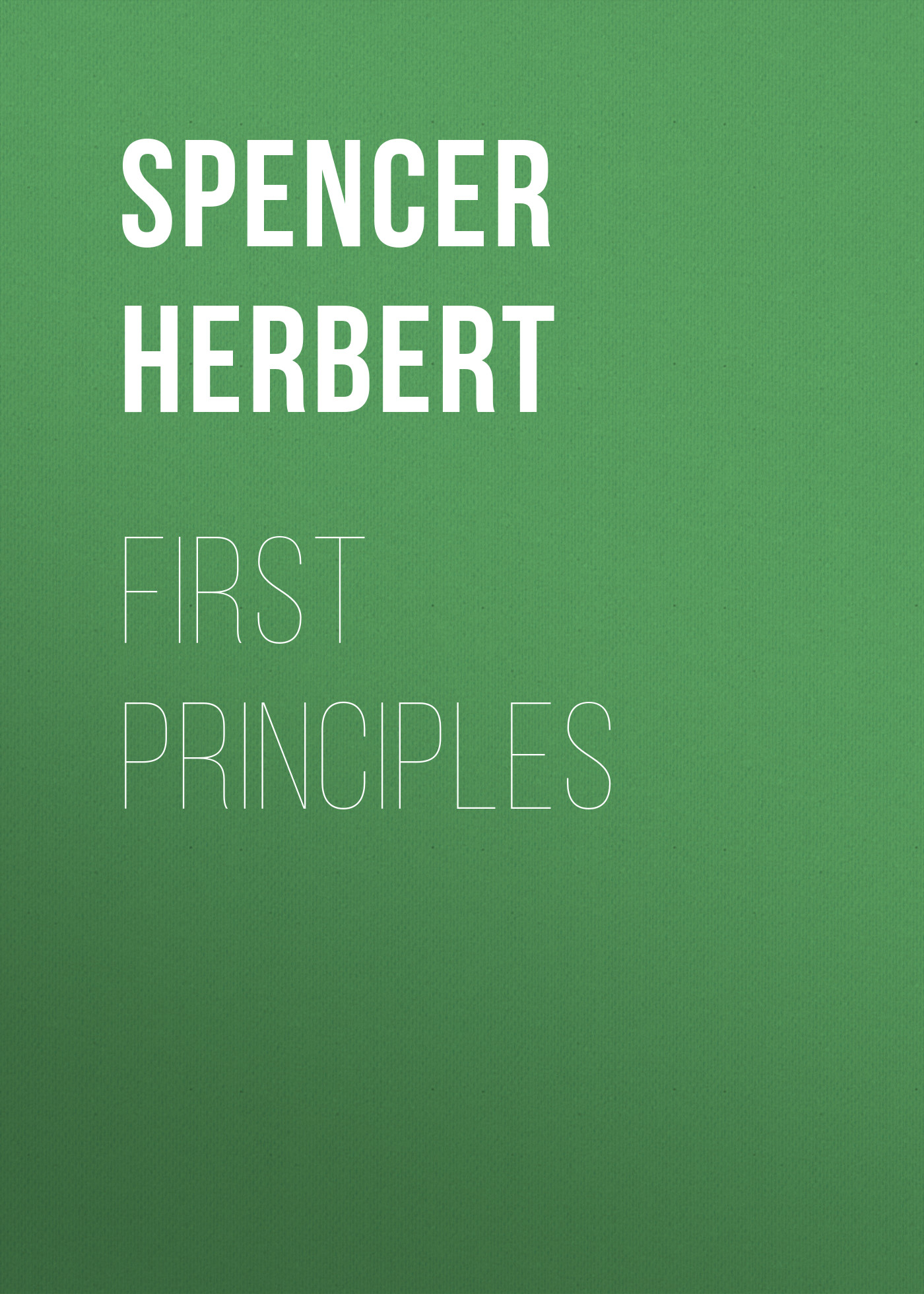 Обложка книги «First Principles»