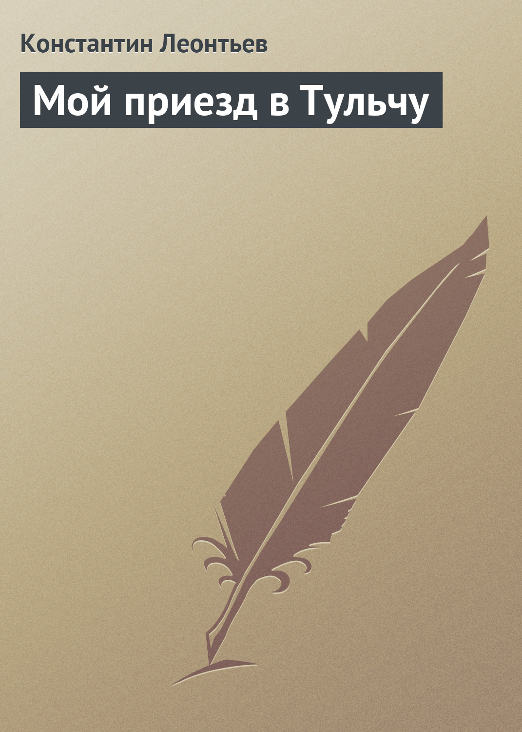 Обложка книги «Мой приезд в Тульчу»