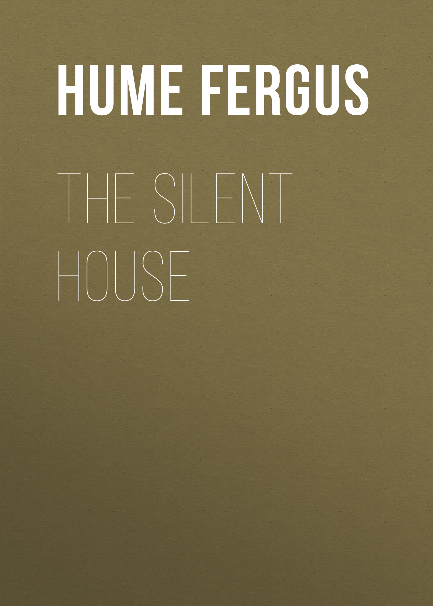 Обложка книги «The Silent House»