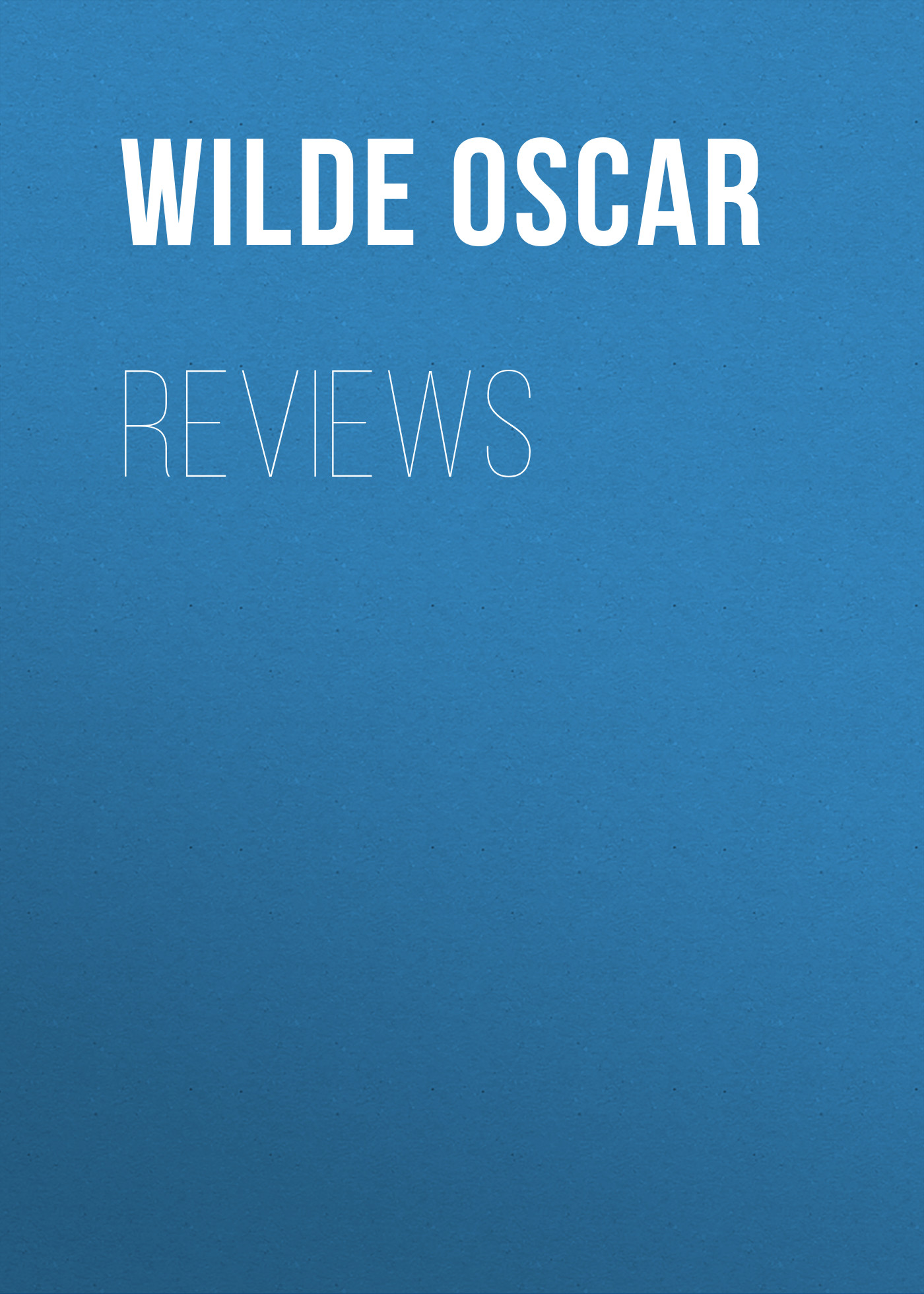 Обложка книги «Reviews»