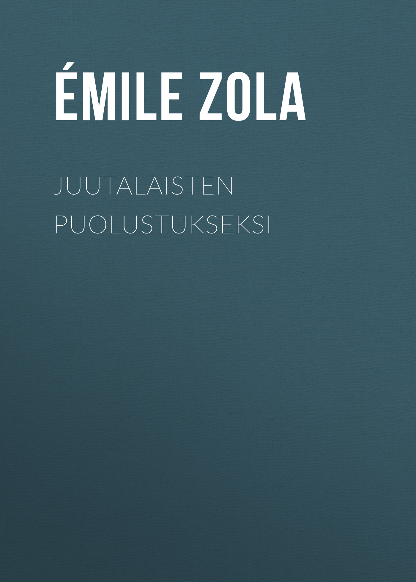 Обложка книги «Juutalaisten puolustukseksi»