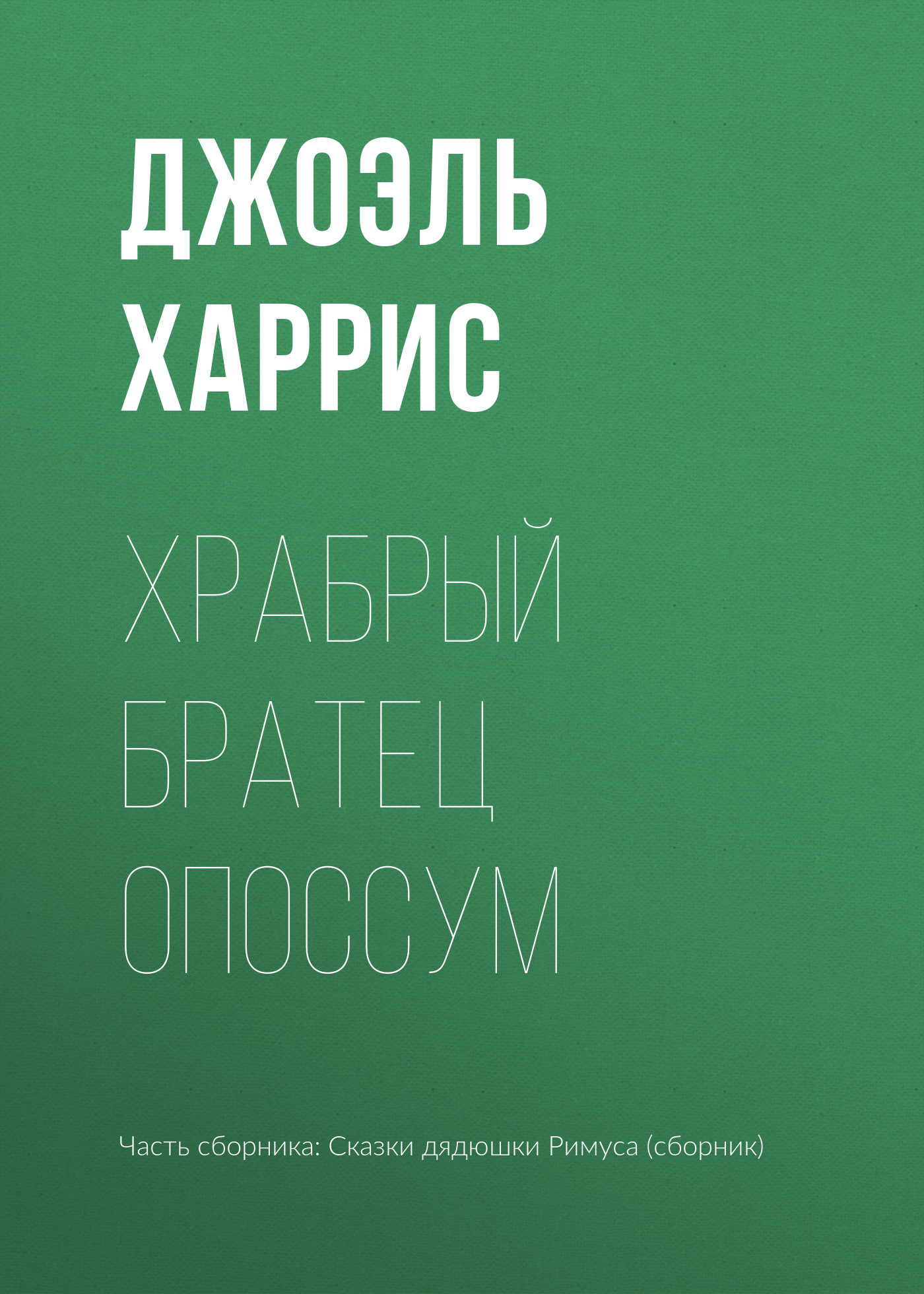 Обложка книги «Храбрый Братец Опоссум»