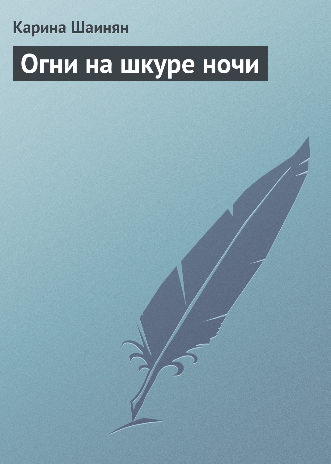 Обложка книги «Огни на шкуре ночи»