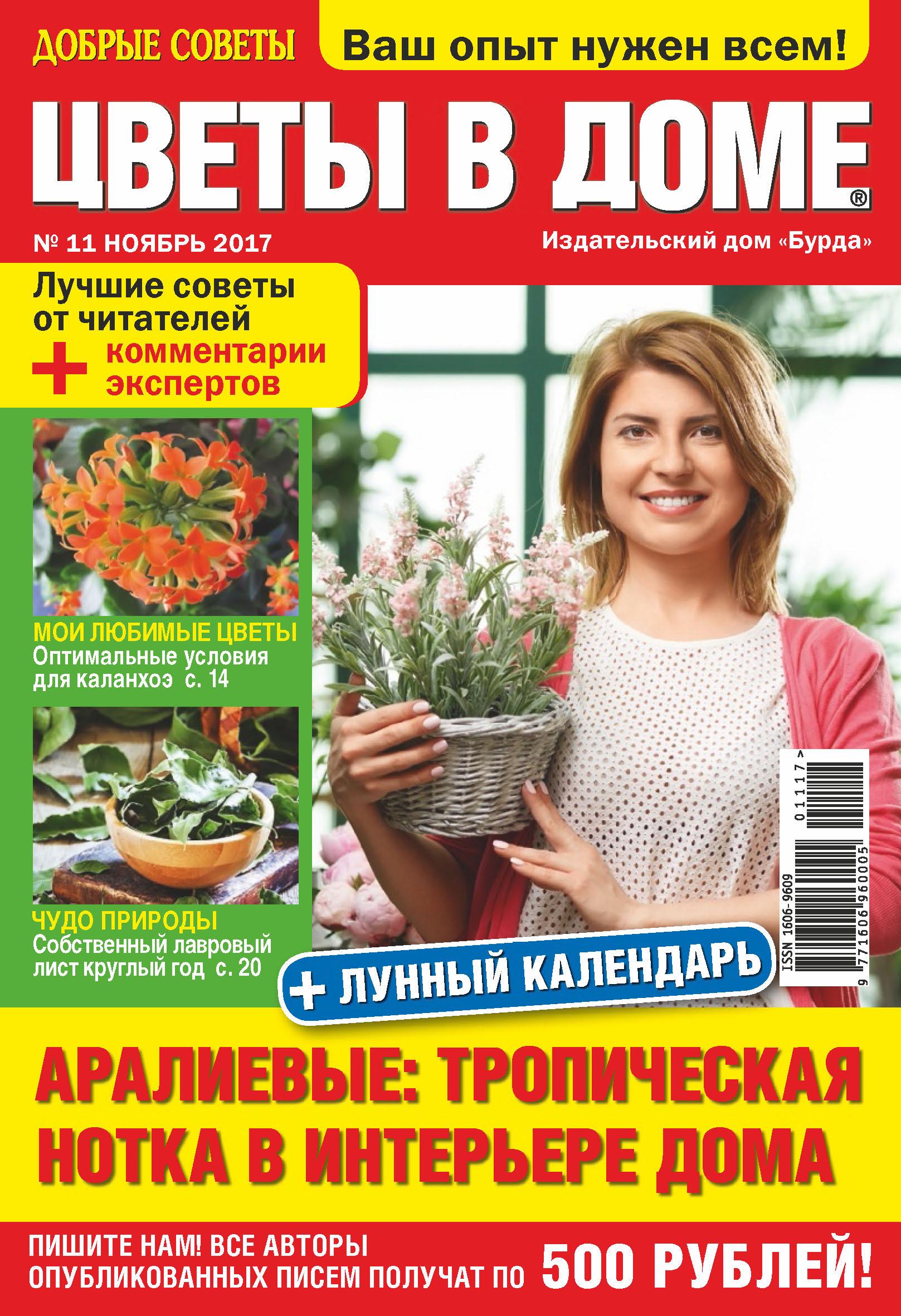 Обложка книги «Добрые советы. Цветы в доме. №11/2017»