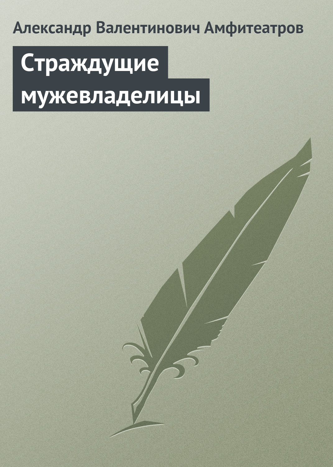 Обложка книги «Страждущие мужевладелицы»