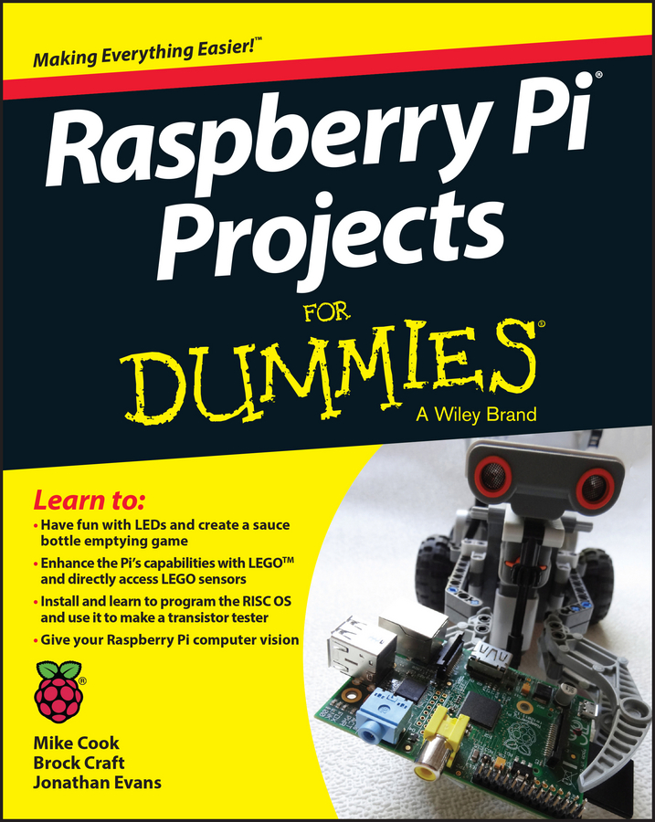 Обложка книги «Raspberry Pi Projects For Dummies»