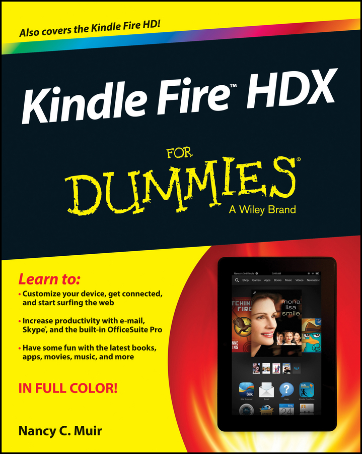 Обложка книги «Kindle Fire HDX For Dummies»