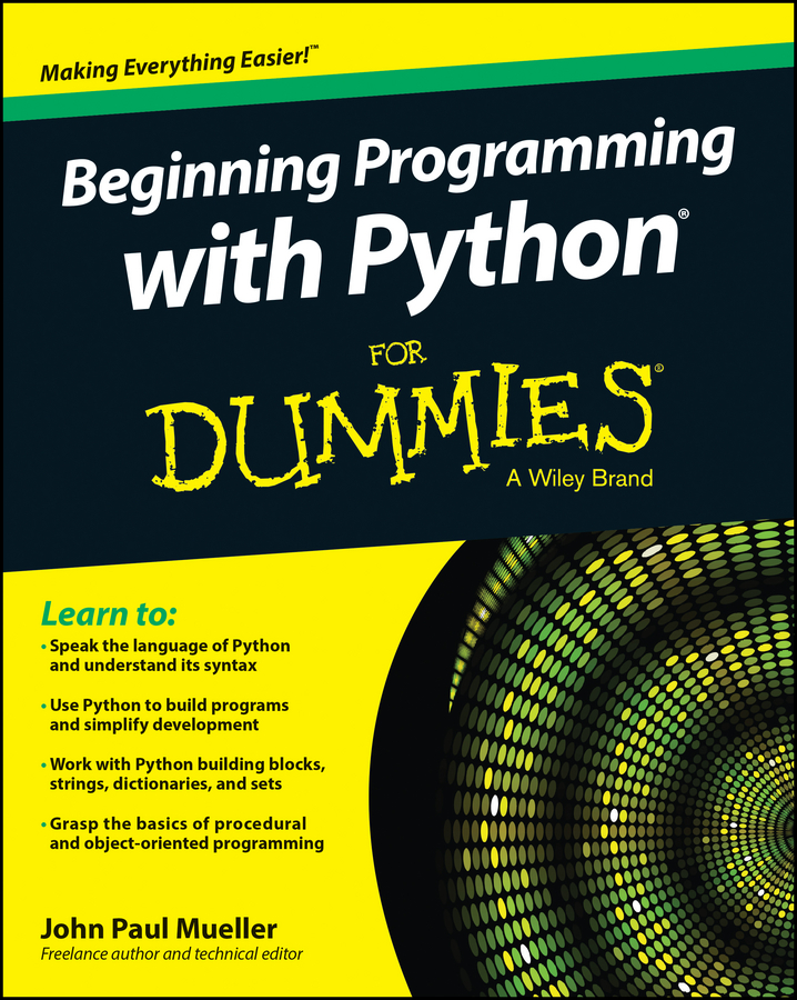 Обложка книги «Beginning Programming with Python For Dummies»