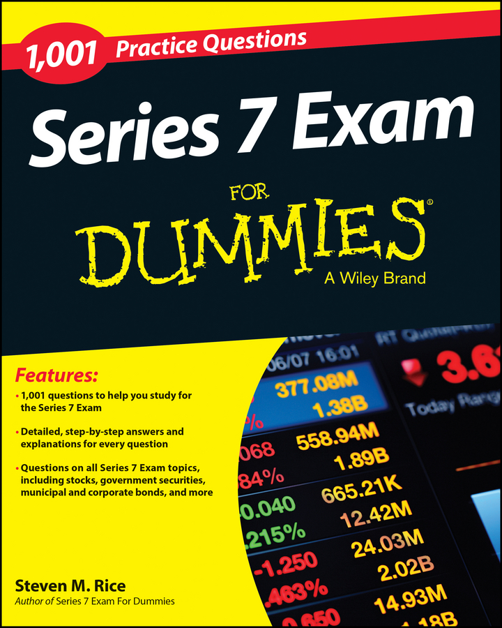 Обложка книги «1,001 Series 7 Exam Practice Questions For Dummies»