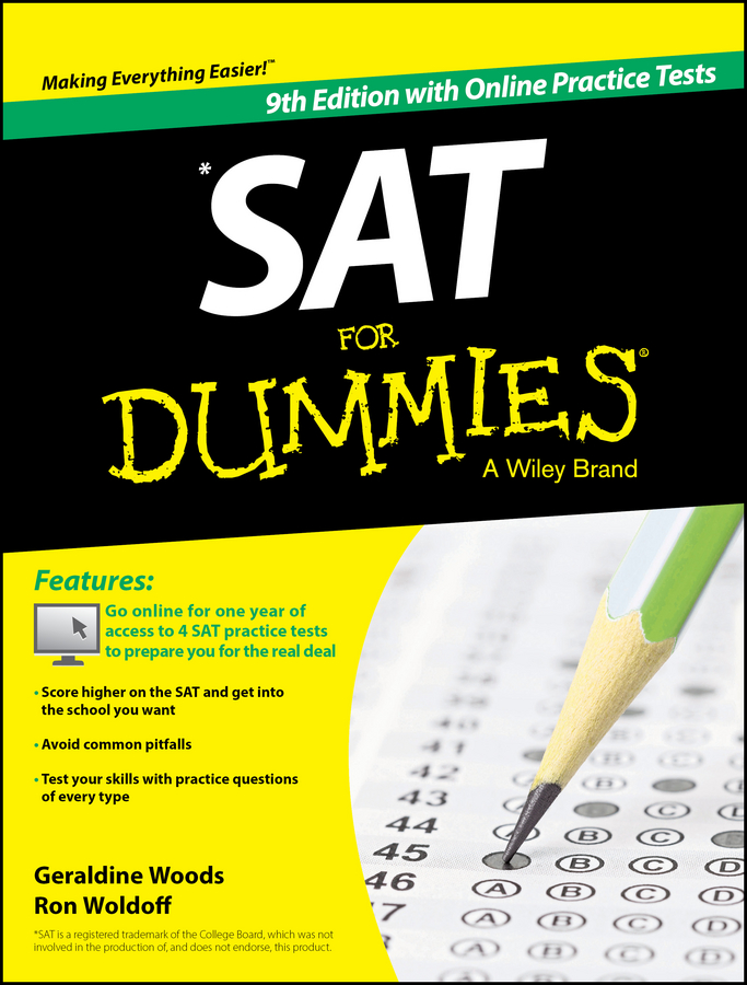 Обложка книги «SAT For Dummies, with Online Practice»