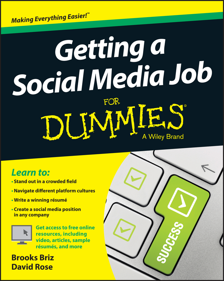 Обложка книги «Getting a Social Media Job For Dummies»