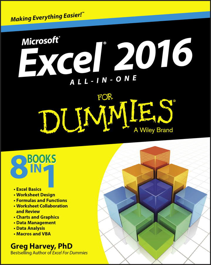 Обложка книги «Excel 2016 All-in-One For Dummies»