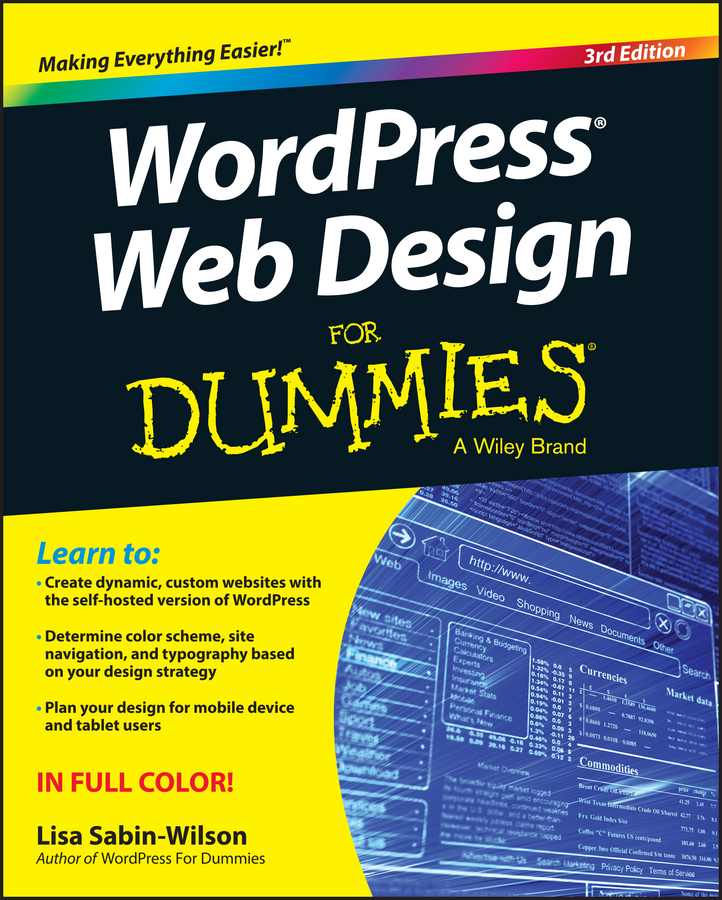 Обложка книги «WordPress Web Design For Dummies»