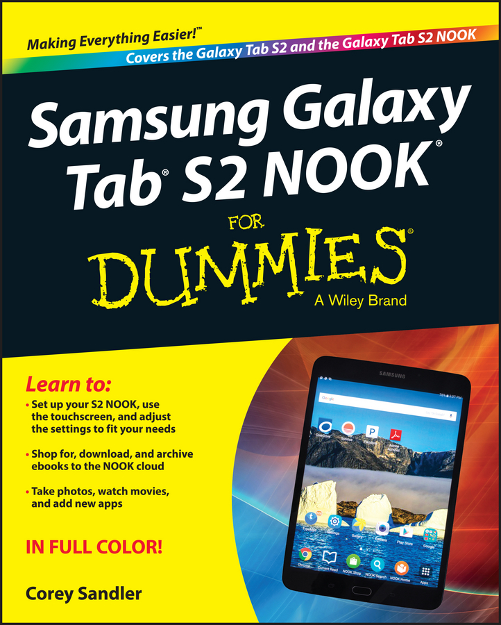 Обложка книги «Samsung Galaxy Tab S2 NOOK For Dummies»