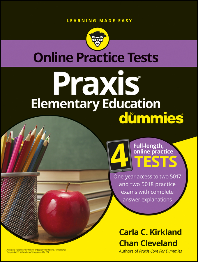 Обложка книги «Praxis Elementary Education For Dummies with Online Practice»