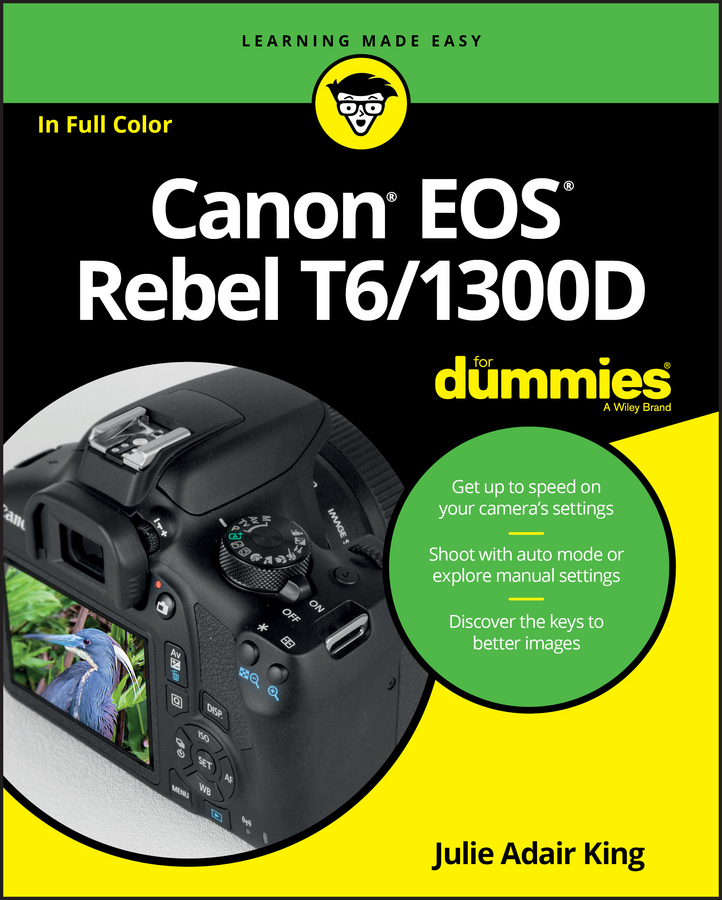 Обложка книги «Canon EOS Rebel T6/1300D For Dummies»