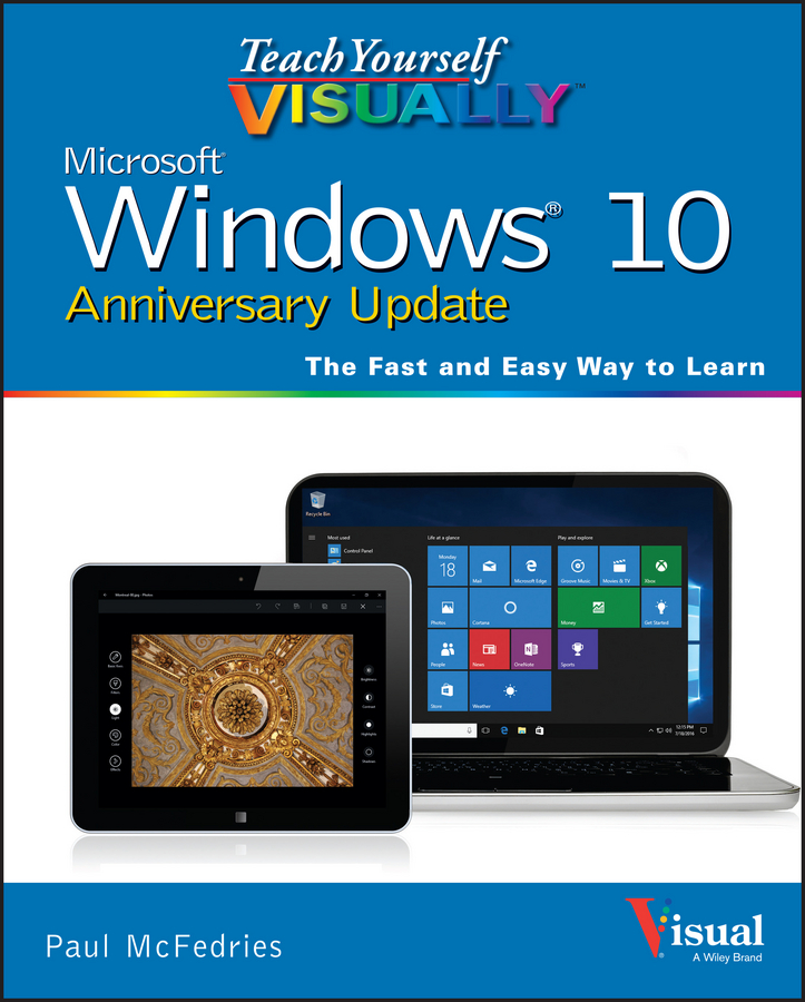 Обложка книги «Teach Yourself VISUALLY Windows 10 Anniversary Update»