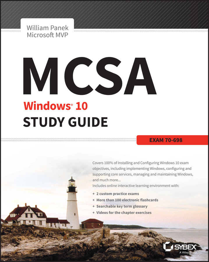 Обложка книги «MCSA Windows 10 Study Guide. Exam 70-698»