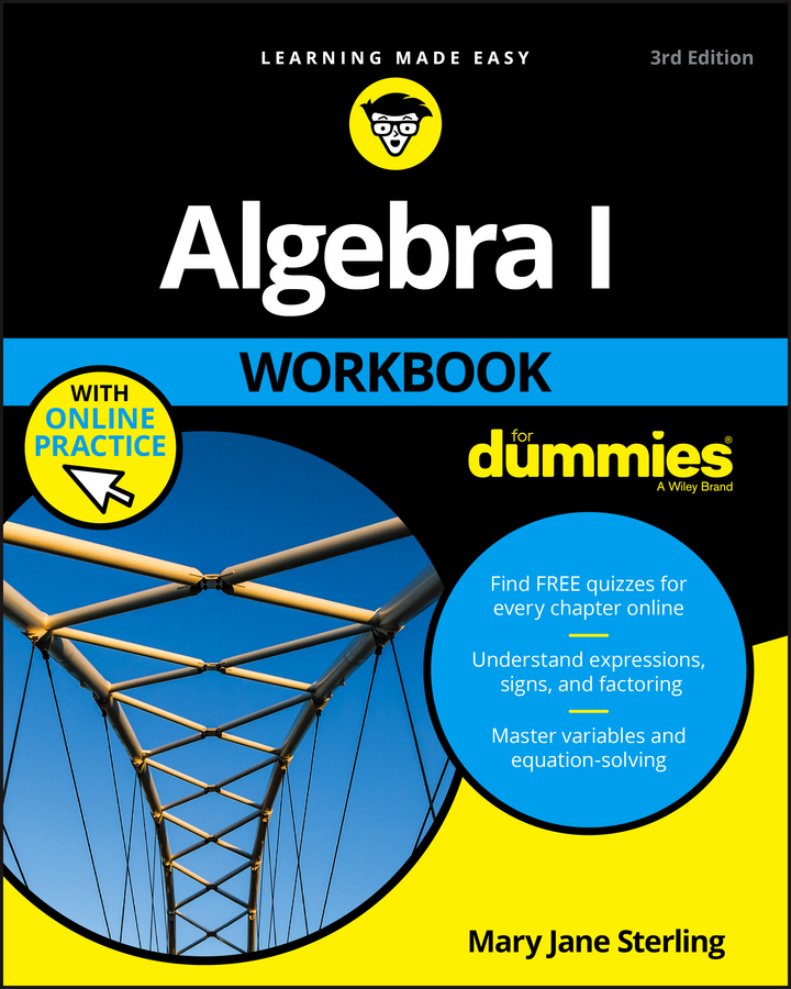 Обложка книги «Algebra I Workbook For Dummies»