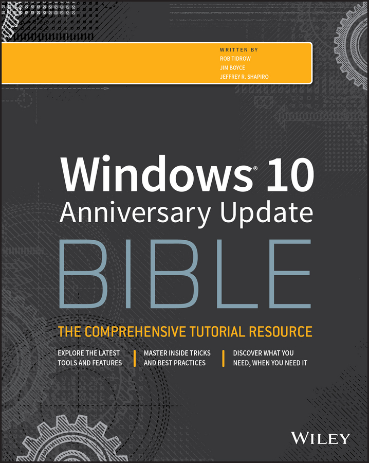 Обложка книги «Windows 10 Anniversary Update Bible»