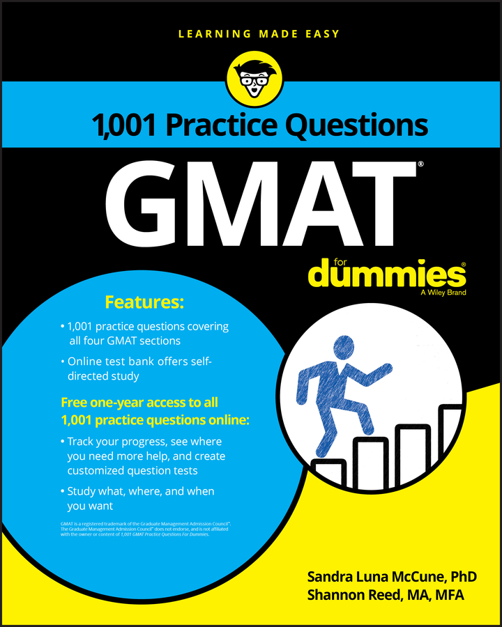 Обложка книги «1,001 GMAT Practice Questions For Dummies»