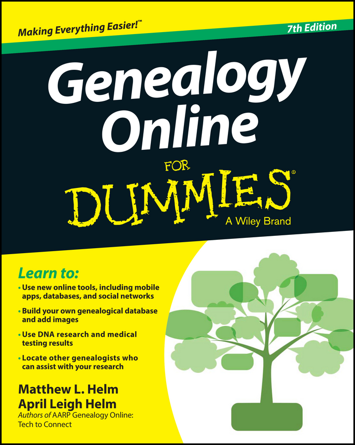 Обложка книги «Genealogy Online For Dummies»