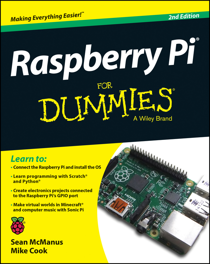 Обложка книги «Raspberry Pi For Dummies»